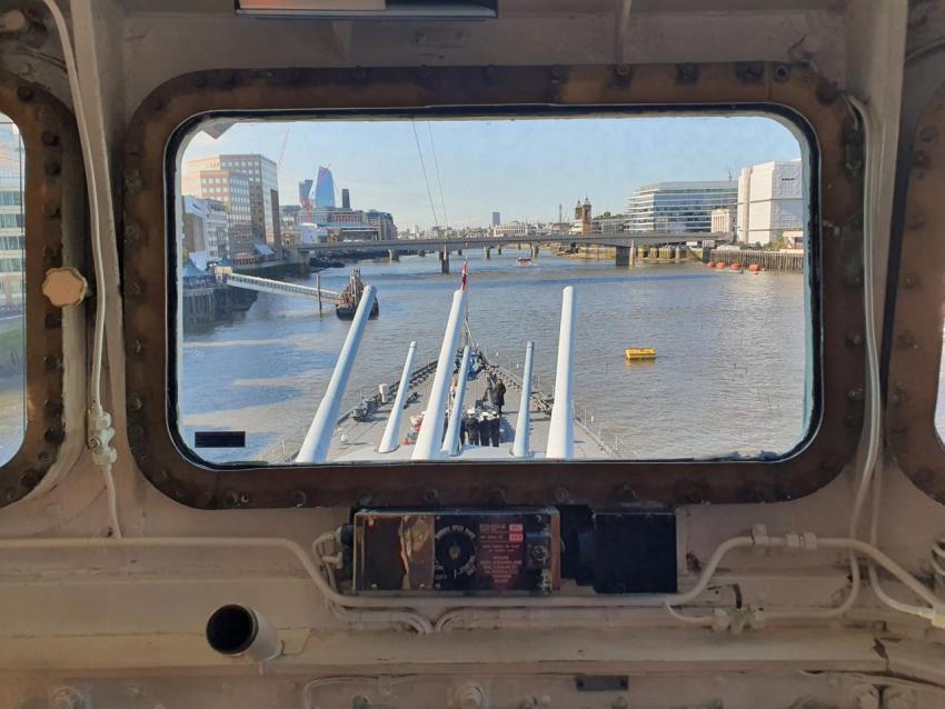 HMS Belfast Guns